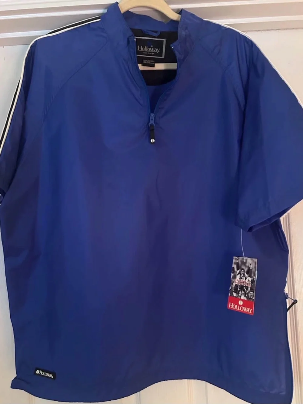 Holloway Royal Blue Short-Sleeve Quarter-Zip Pullover